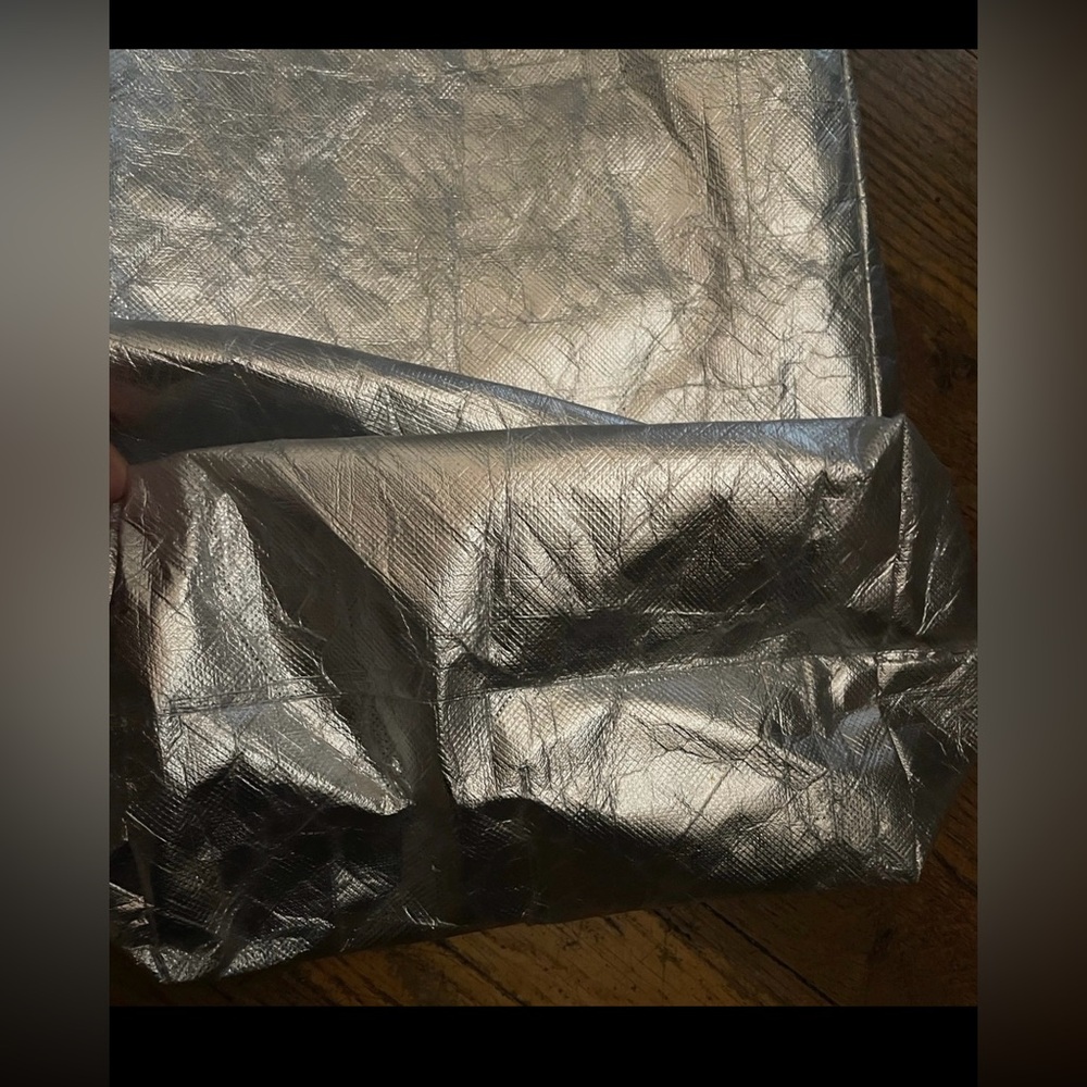 Athleta Reusable Shopping Bag Silver - Picture 6 of 10